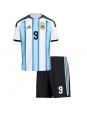 Argentina Julian Alvarez #9 Replika Hemmakläder Barn VM 2026 Kortärmad (+ byxor)